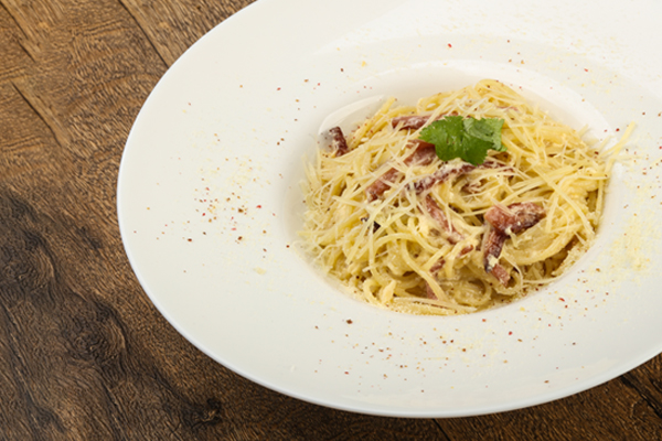 A carbonara spagetti