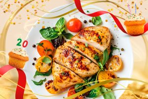 ünnepi étel az asztalon