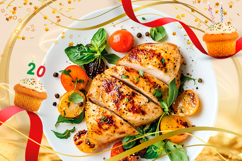 ünnepi étel az asztalon