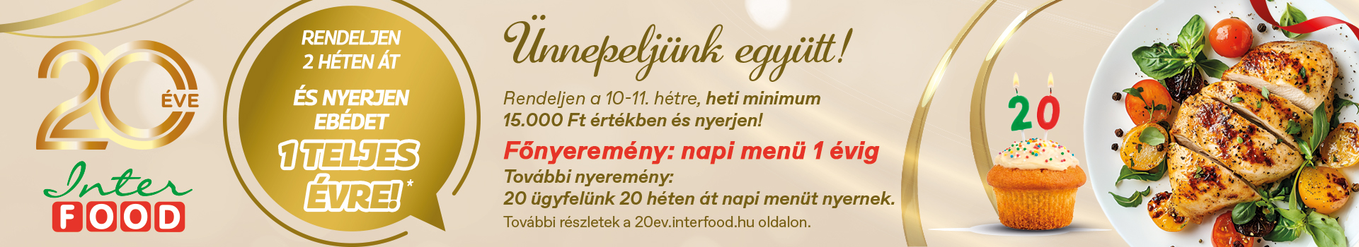 Interfood 20 éves nyereményjáték