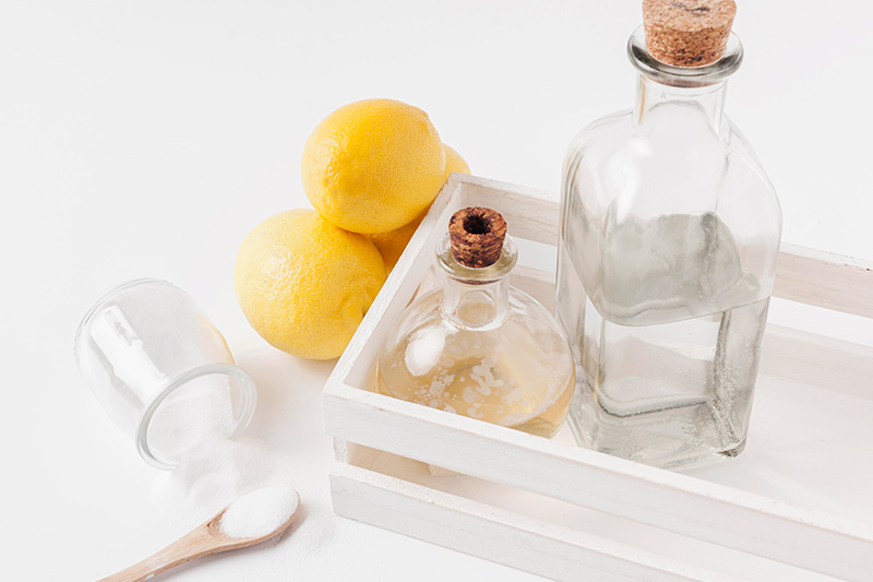 citrom, ecet az asztalon